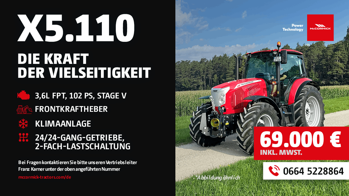 McCormick X5.110-Sonderangebot für Österreich