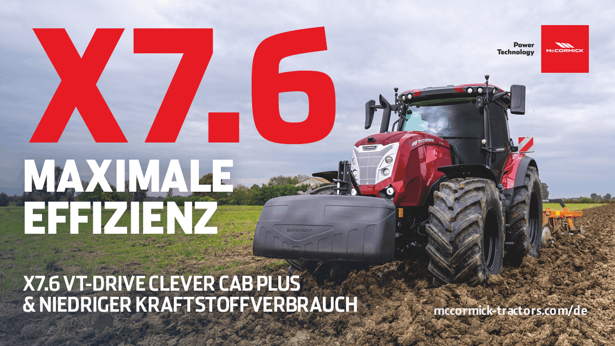 McCormick X7.6 VT-Drive maximale effizienz
