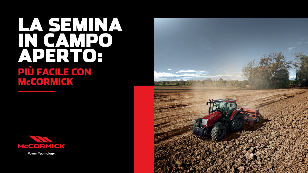 La semina in campo aperto: più precisa con McCormick