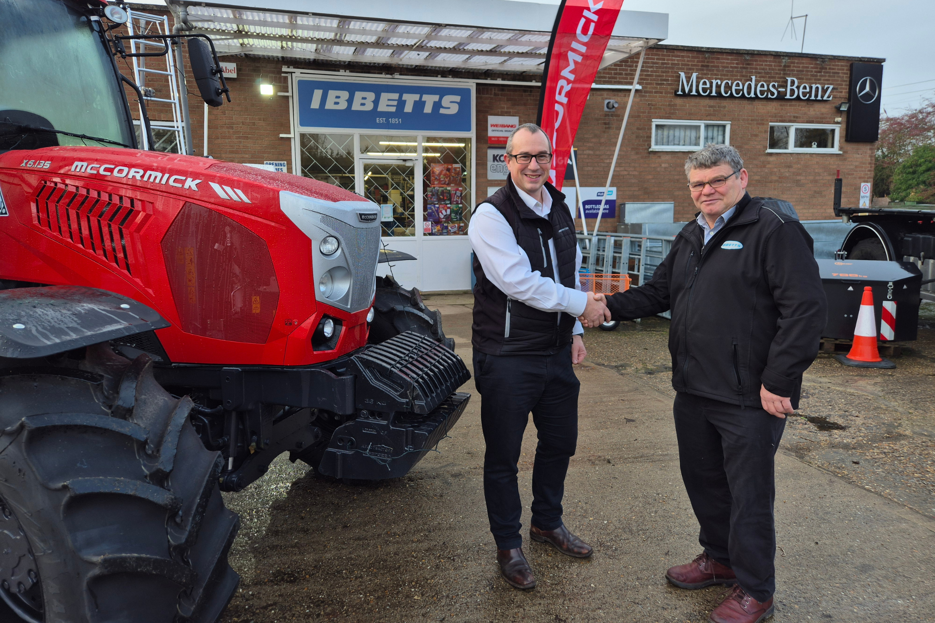 McCormick appoints Ibbetts as New Tractor Dealer in Cambridgeshire