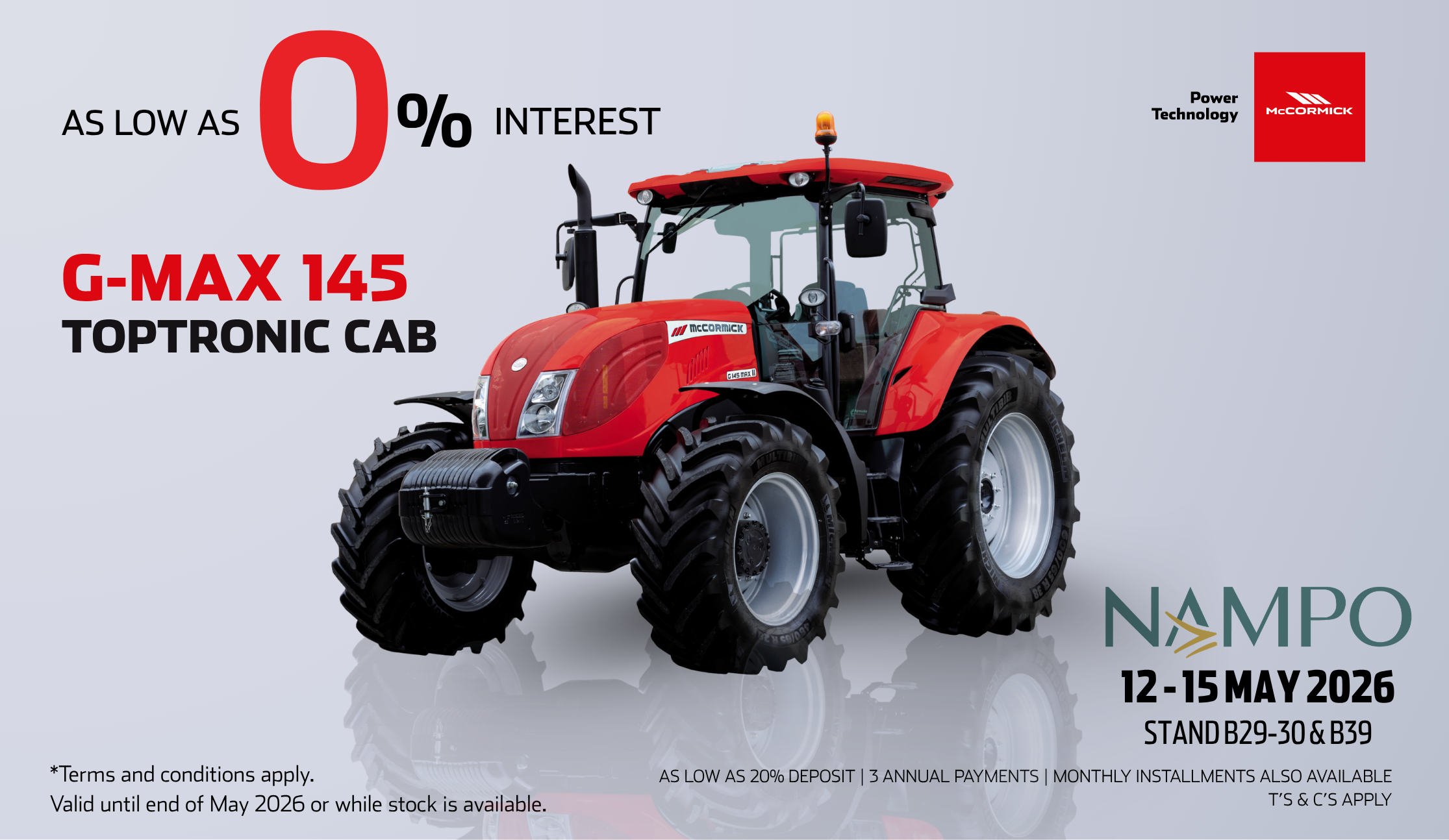 McCormick G-MAX 145 CAB